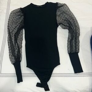 Pretty Little Thing Mesh Sleeve Bodysuit